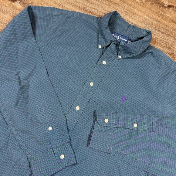 Ralph Lauren Other - Ralph Lauren Shirt Mens XL Green Long Sleeve Button Down Preppy Casual Office